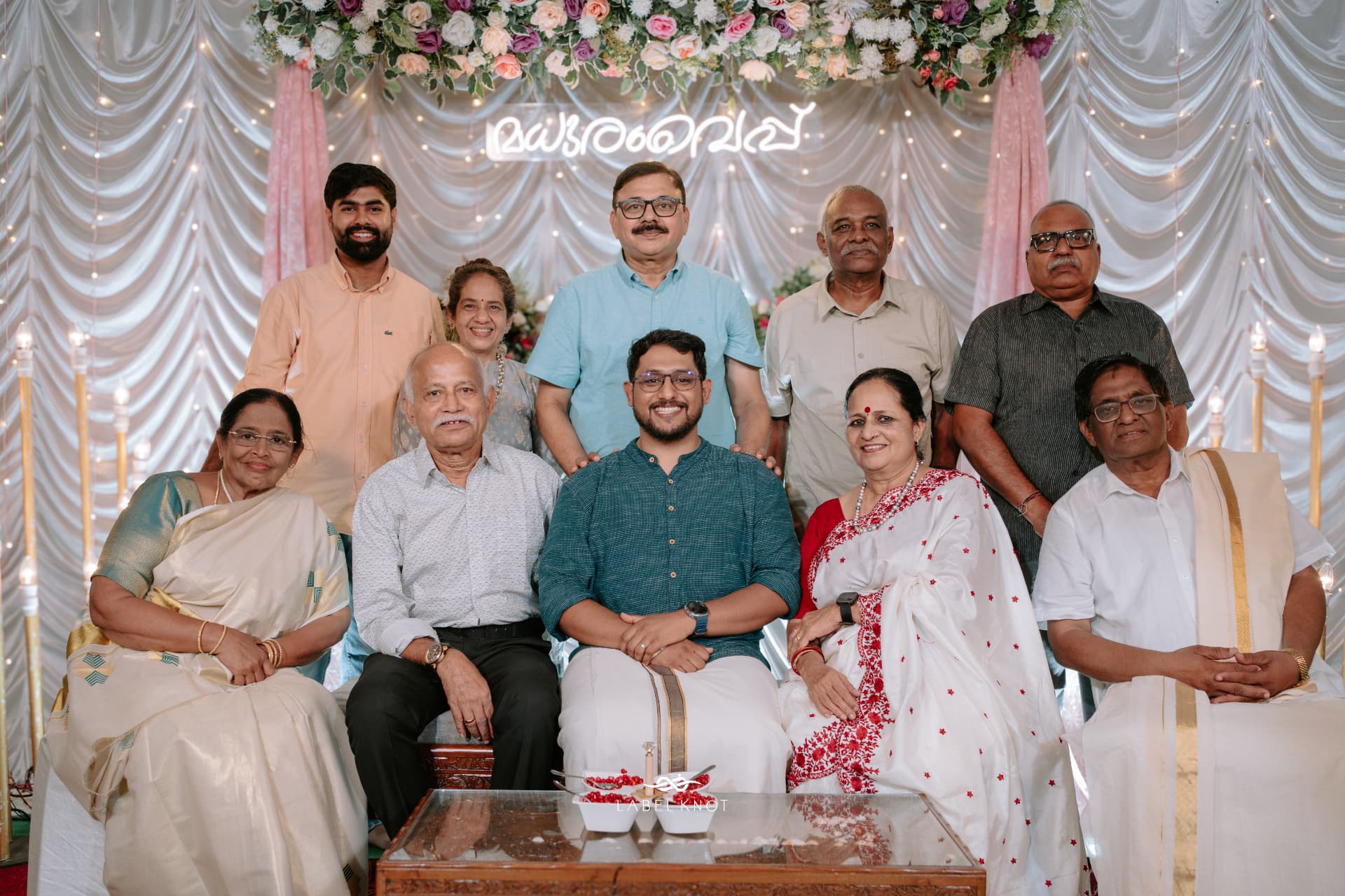 Freddy with family members at the celebration